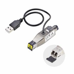 StarTech.com Gigabit Fiber to RJ45 Ethernet Media Converter Dongle, Optical Singlemode 10km/Multimode 800m, USB Powered, Compact Design, Metal Housing, Micro Mini, TAA 