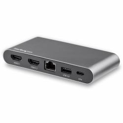StarTech.com USB C Multiport Adapter, Dual 4K Monitor, USB-C to Dual HDMI Adapter, 2x USB-A Ports, 100W PD 3.0, Gigabit LAN Port - Replaced by 120B-USBC-MULTIPORT 