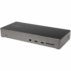 StarTech.com USB C Dock - Triple 4K Monitor USB Type-C Docking Station - 100W Power Delivery - DP 1.4 Alt Mode & DSC, 2x DisplayPort 1.4/HDMI 2.0 - 6xUSB [2x 10Gbps] - Windows/Chrome 