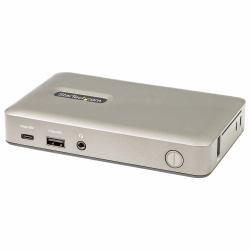 StarTech.com USB C Dock - USB-C to DisplayPort 4K 30Hz or VGA - 65W USB Power Delivery Charging - 4-Port USB 3.1 Gen 1 Hub - Universal USB-C Laptop Docking Station with Ethernet - TAA 