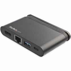 StarTech.com USB C Multiport Adapter - Portable USB-C Dock with 4K HDMI - 100W PD 3.0 Pass-Through, 1x USB-A, 1x USB-C, GbE - Thunderbolt 3 & USB Type-C Laptop Travel Dock - Mac & Windows 