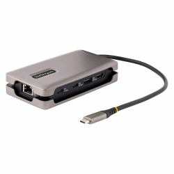 StarTech.com USB-C Multiport Adapter, 4K 60Hz HDMI 2.0b, HDR, USB 3.2 Gen 2 10Gbps Hub [2xUSB-C, 1xUSB-A], 100W PD Pass-Through, Mini Travel Dock, 12"/30cm Cable, Laptop Docking Station 