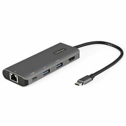 StarTech.com USB C Multiport Adapter - 10Gbps USB Type-C Mini Dock with 4K 30Hz HDMI - 100W Power Delivery Passthrough - 3-Port USB Hub, GbE - USB 3.1/3.2 Gen 2 Laptop Dock - 10" Cable 
