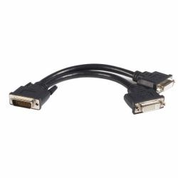 StarTech.com 8in LFH 59 Male to Dual Female DVI I DMS 59 Cable 