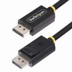 StarTech.com 1m DisplayPort 2.1 Cable, VESA Certified DP80 DisplayPort Cable w/UHBR20/HDR/DSC 1.2a/HDCP 2.2, 16K/8K 60Hz, 4K 240Hz, 80Gbps, DP 2.1 Cable, UHD Monitor Cord, M/M 