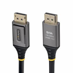 StarTech.com 3m DisplayPort 2.1 Cable, VESA Certified DP54 DisplayPort Cable, Uncompressed 8K 60Hz, 10K 60Hz/8K 144Hz/4K 240Hz w/DSC 1.2a, DP 2.1 Monitor Cord 