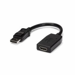 StarTech.com DisplayPort to HDMI Adapter - DP to HDMI Adapter/Video Converter - 1080p - VESA Certified - DP to HDMI Monitor/Display/Projector Adapter Dongle - Passive - Latching DP Connector 