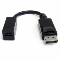 StarTech.com 6in [15cm] DisplayPort to Mini DisplayPort Cable - 4K x 2K UHD Video - DisplayPort Male to Mini DisplayPort Female Adapter Cable - DP Computer to mDP 1.2 Monitor Extension Cable 