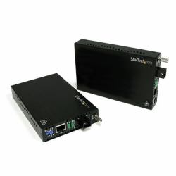 StarTech.com 10/100 Mbps Ethernet Single Mode WDM Fiber Media Converter Kit SC 20km 