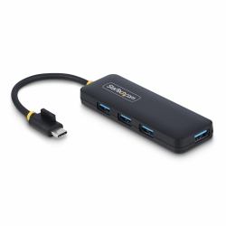 StarTech.com 4-Port USB-C Hub, 5Gbps, USB-C to 4x USB-A, Bus Powered, Small Travel Mini Hub, Multi-Port USB 3.0 Splitter, Portable Hub, Overcurrent Protection 