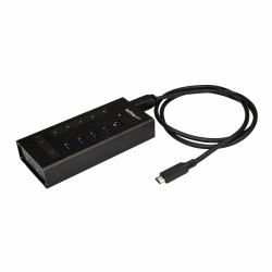 StarTech.com 7 Port USB C Hub - USB Type-C to 2x USB-C/5x USB-A - Commercial Metal USB 3.0 Hub - SuperSpeed USB 3.2 Gen 1 [5Gbps] - Self Powered - BC 1.2 Fast Charge - Mountable/Rugged 