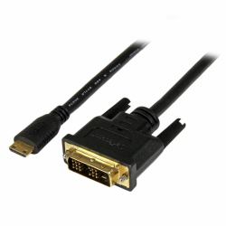 StarTech.com 2m [6.6 ft] Mini HDMI to DVI Cable - DVI-D to HDMI Cable [1920x1200p] - 19 Pin HDMI Mini Male to DVI-D Male - Digital Monitor Cable Adapter M/M - Mini HDMI to DVI Adapter 