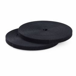 StarTech.com 75ft [22.8m] Hook and Loop Roll, 0.75in [1.9cm] Wide, Black, Cut-to-Size Reusable Cable Ties, Fastener Tape, Adjustable Fabric Wraps, Bulk Roll 