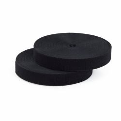 StarTech.com 75ft [22.8m] Hook and Loop Roll, 1in [2.5cm] Wide, Black, Cut-to-Size Reusable Cable Ties, Fastener Tape, Adjustable Fabric Wraps, Bulk Roll 