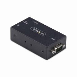 StarTech.com 1-Port Serial to Ethernet Adapter, IP Serial Device Server For Remote RS232 Devices, Wall/DIN Rail Mountable, Metal Housing, RJ45 LAN to DB9 Serial Converter, TAA 