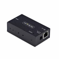 StarTech.com 1-Port Serial to Ethernet Adapter, 802.3af PoE IP Serial Device Server For Remote RS232 Devices, Wall/DIN Rail Mountable, RJ45 LAN to DB9 Serial Converter, TAA 