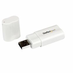 StarTech.com USB to Stereo Audio Adapter Converter 