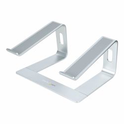 StarTech.com Laptop Stand for Desk, Supports 5kg/11lb, Aluminum, Silver, Ergonomic Laptop Riser, Portable Laptop Holder, Computer Stand for Macbook Air/Pro, Dell XPS, Lenovo 