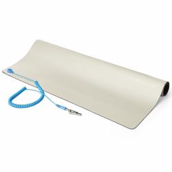 StarTech.com Anti Static Mat, ESD Mat for Electronics Repair, Anti Static Table/Desk Mat w/Detachable Grounding Wire, ANSI/ESD S 4.1, Flexible Thermoplastic Work Pad/Mat, 23x47 in [60x120cm] - TAA 