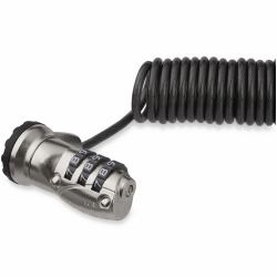 StarTech.com 6ft [1.8m] Self-Coiling Laptop Cable Lock - Portable 3-Digit Combination Security Cable Lock for K-Slot Laptop/Computer/Desktop/Device - Coiled Anti-Theft Steel Cable Lock 