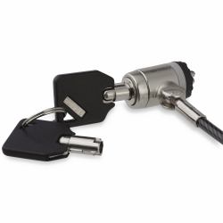 StarTech.com 6ft [2m] Laptop Cable Lock with Keys - Keyed Security Cable Lock for Compatible K-Slot Laptops, Desktops, Computers & Other Devices - Anti-Theft Vinyl Coated Steel Cable Lock 