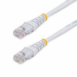 StarTech.com 15m Cat5e White Molded RJ45 UTP Cat 5e Patch Cable - 15 m Patch Cord 