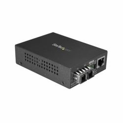 StarTech.com Single-Mode [SM] SC Fiber Media Converter for 10/100/1000 Networks, Standalone Gigabit Ethernet to SC Fiber Converter, 1310nm, 10km - TAA 