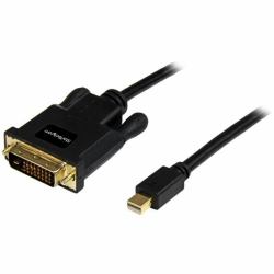 StarTech.com 10ft [3m] Mini DisplayPort to DVI Cable - Mini DP to DVI Adapter Cable - 1080p Video - Passive mDP 1.2 to DVI-D Single Link - mDP or Thunderbolt 1/2 Mac/PC to DVI Monitor 