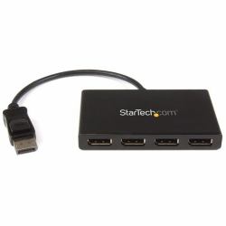 StarTech.com 4-Port Multi Monitor Adapter - DisplayPort 1.2 MST Hub - 4x 1080p - DisplayPort Video Splitter for Extended Desktop Mode on Windows PCs Only - DP to Quad DP Monitors 