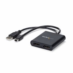 StarTech.com 2-Port Multi Monitor Adapter - Mini DisplayPort to 2x DisplayPort MST Hub - Dual 4K 30Hz - Video Splitter for Extended Desktop Mode on Windows PCs Only - mDP 1.2 to 2x DP 