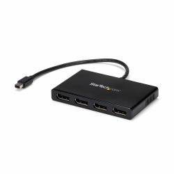 StarTech.com 4-Port Multi Monitor Adapter - Mini DisplayPort to DisplayPort MST Hub - 4x 1080p - Video Splitter for Extended Desktop Mode on Windows PCs Only - mDP to Quad DP Monitors 