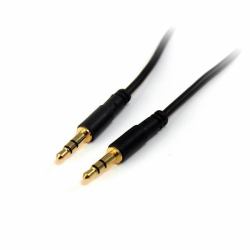 StarTech.com 10 ft Slim 3.5mm Stereo Audio Cable - M/M 