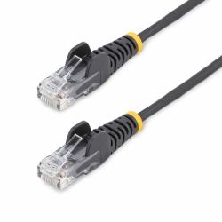 StarTech.com 1.5 m CAT6 Cable - Slim - Snagless RJ45 Connectors - Black 