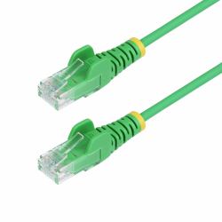 StarTech.com 25cm Green Slim CAT6 Ethernet Cable, Snagless, 100W PoE, UTP, LSZH, 28AWG Pure Bare Copper Wire, Slim RJ45 Network Patch Cord w/Strain Reliefs, Individually Tested 