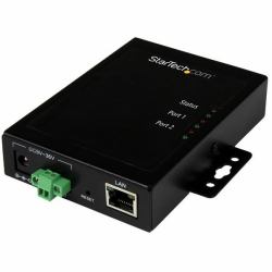 StarTech.com 2-Port Serial-to-IP Ethernet Device Server - RS232 - Metal and Mountable - TAA 