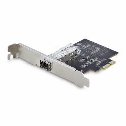 StarTech.com 1-Port GbE SFP Network Card, PCIe 2.1 x1, Intel I210-IS, 1GbE Controller, 1000BASE Copper/Fiber Optic, Single-Port Gigabit Ethernet NIC, Desktop/Server Backplanes - Windows and Linux Compatible 