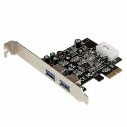 StarTech.com 2 Port PCI Express [PCIe] SuperSpeed USB 3.0 Card Adapter with UASP - LP4 Power 