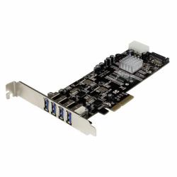 StarTech.com 4 Port PCI Express PCIe SuperSpeed [5Gbps] USB 3.0 Card Adapter w/ 2 Dedicated 5Gbps Channels - UASP - SATA / LP4 Power 