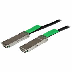 StarTech.com MSA Uncoded Compatible 2m 40G QSFP+ to QSFP+ Direct Attach Breakout Cable Twinax - 40 GbE QSFP+ Copper DAC 40 Gbps Low Power Passive Transceiver Module DAC - TAA 