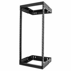 StarTech.com 24U 19" Wall Mount Network Rack - Adjustable Depth 12-20" 2 Post Open Frame Server Room Rack for AV/Data/ IT Communication/Computer Equipment/Switch w/Cage Nuts & Screws 