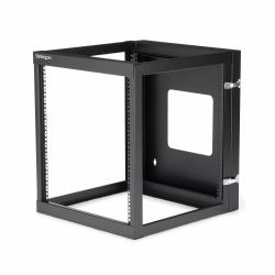 StarTech.com 12U Hinged Open Frame Wall-Mount Server Rack - 22 in. Deep 