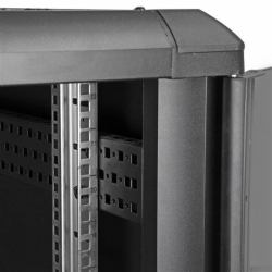 StarTech.com 4-Post 22U Server Rack Cabinet, Lockable 19" Data Rack Cabinet for Computer / AV / IT Equipment, Office / Home Network Rack with Casters & Adjustable Mounting Rails 