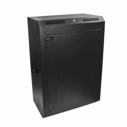 StarTech.com 8U 19" Vertical Wall Mount Server Rack Cabinet - Low Profile [15"] - 30" Deep Locking Network Enclosure w/2U for Switch Patch Panel Router Mounting IT/Data Cabinet Assembled 
