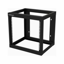 StarTech.com 2-Post 9U Heavy-Duty Wall-Mount Network Rack, 19" Open Frame Server Rack, 18" Deep, Wall Mount Data Rack for IT / AV / Patch Panel / Computer Equipment 