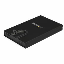 StarTech.com Biometric Enclosure - Encrypted USB 3.0 2.5" SATA Hard Drive Enclosure - Fingerprint/Password Access - 256-bit AES Data Encryption - Secure External USB 3.1 Gen 1 to HDD/SSD 