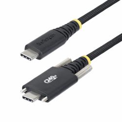StarTech.com 10ft [3m] USB-C Charging Cable, Durable and Ultra-Flexible, Side Screw Locking, 240W [5A] PD EPR, USB 2.0 Laptop Charger Cable, USB-IF Certified, Rugged USB-C Charging Cord 