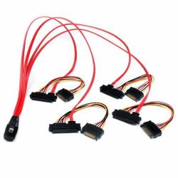 StarTech.com 50cm Internal Serial Attached SCSI Mini SAS Cable - SFF8087 to 4x SFF8482 