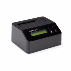 StarTech.com Single Bay Hard Drive Eraser, Standalone HDD/SSD Sanitizer, 4Kn, USB 3.0 to SATA III [6 Gbps], 9 Erase Modes, LCD Display, Secure Erase Hard Disk Sanitizer Dock, DB-9 Printer Port, TAA Compliant 