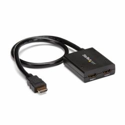 StarTech.com 4K HDMI 2-Port Video Splitter – 1x2 HDMI Splitter – Powered by USB or Power Adapter – 4K 30Hz 