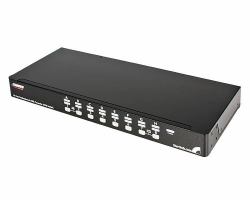 StarTech.com 16 Port 1U Rackmount USB PS/2 KVM Switch with OSD 